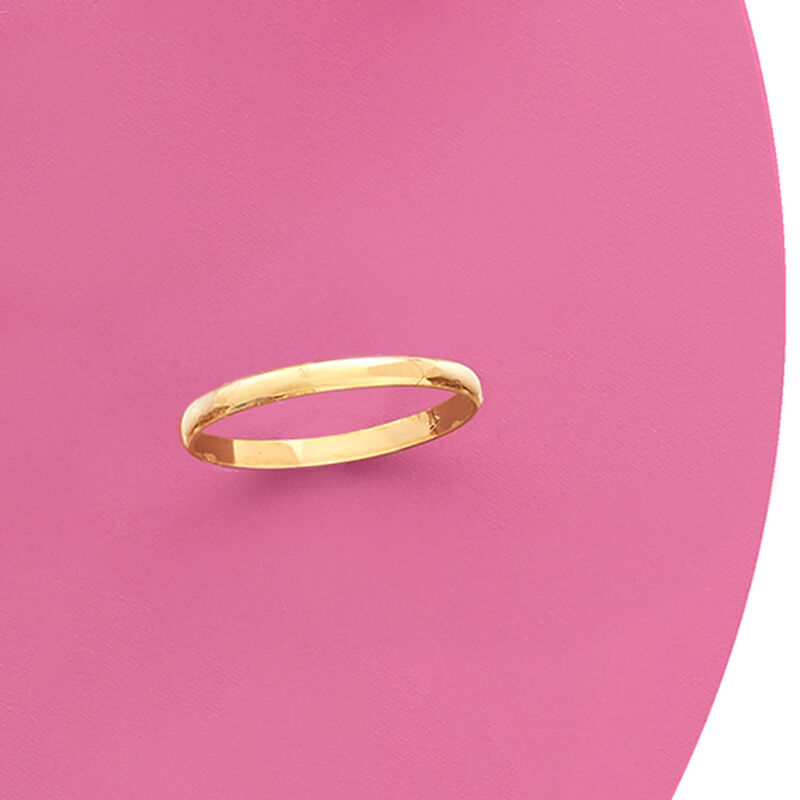 Baby's 14kt Yellow Gold Ring. Size 1 image number 2