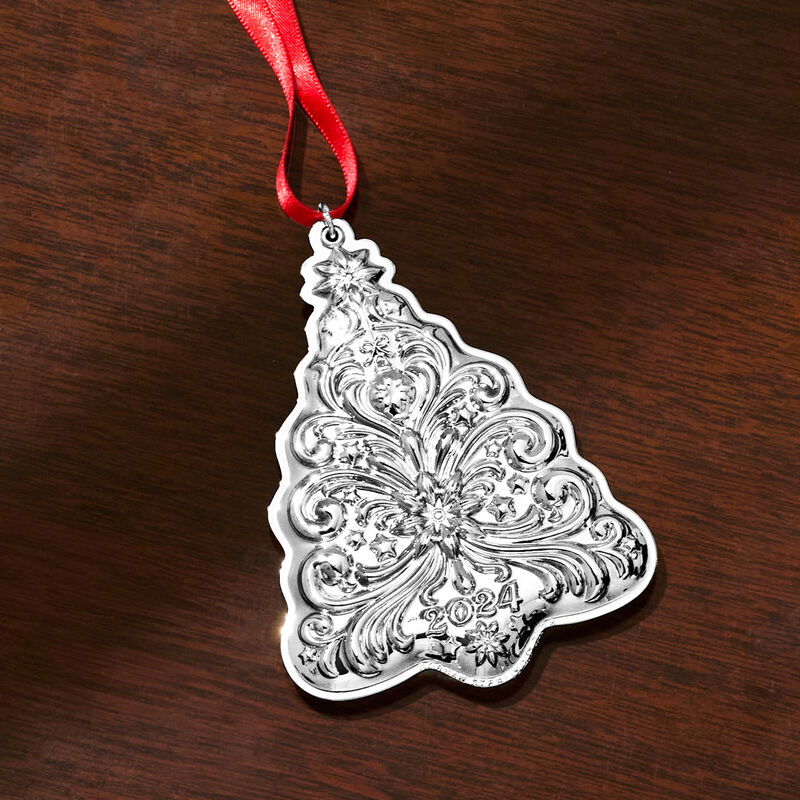 Gorham 2024 Annual Sterling Silver Christmas Tree Ornament - 8th Edition image number 1