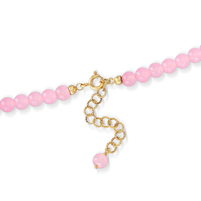 Italian 6-6.5mm Cultured Pearl and Muti-Gemstone Floral Cameo Necklace in 14kt Yellow Gold image number 2