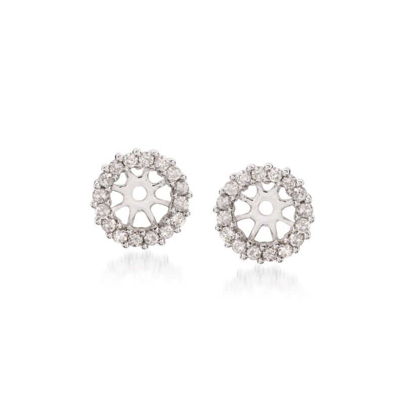 .30 ct. t.w. Diamond Earring Jackets in 14kt White Gold image number 0