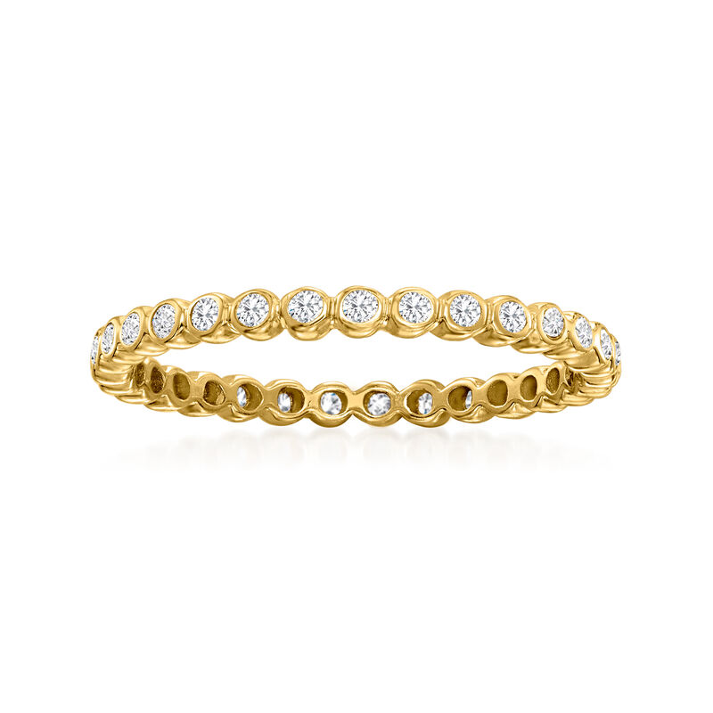 .25 ct. t.w. Bezel-Set Diamond Eternity Band in 14kt Yellow Gold image number 0