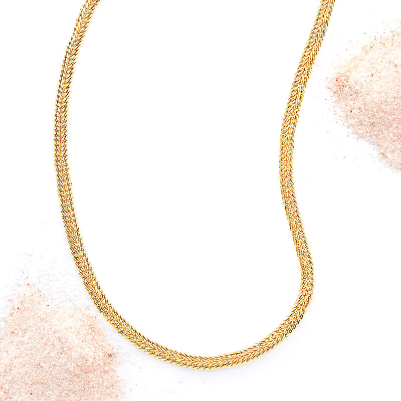 14kt Yellow Gold Double-Row Link Necklace image number 2