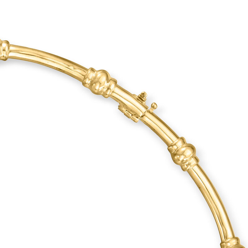 C. 1990 Vintage 1.10 ct. t.w. Diamond Graduated Link Necklace in 18kt Yellow Gold. 17&quot; image number 3