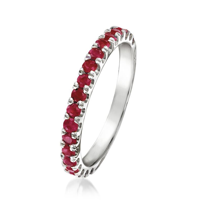 .70 ct. t.w. Ruby Ring in Sterling Silver image number 2
