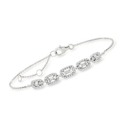 .50 ct. t.w. Diamond Link Bracelet in 18kt White Gold