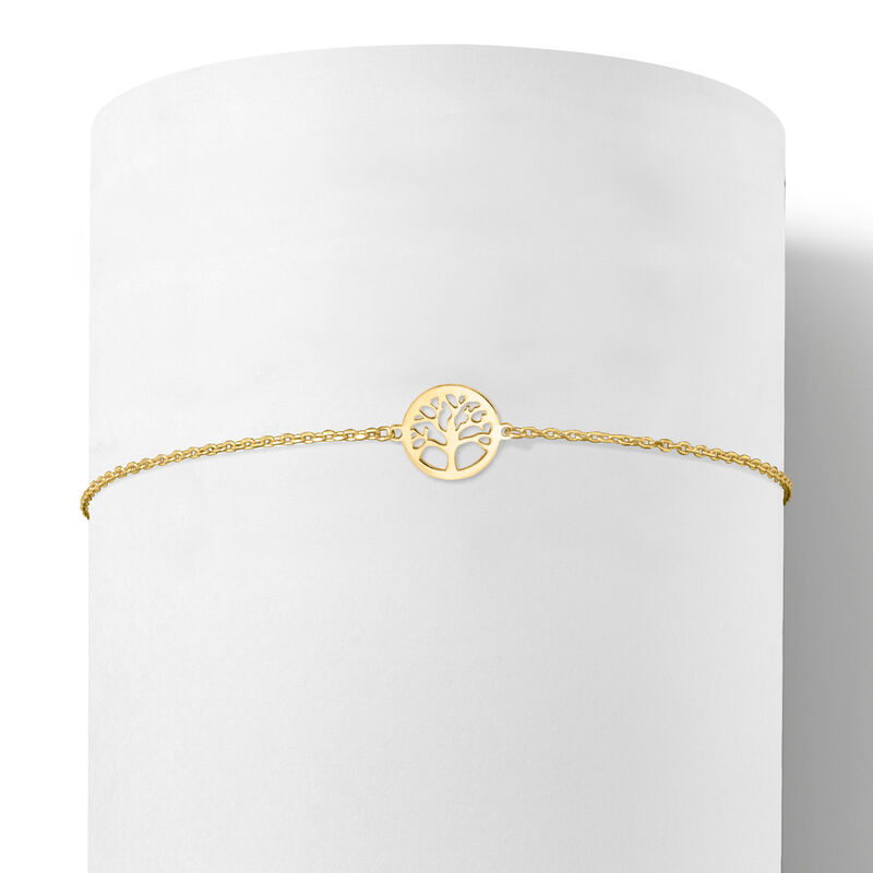 Italian 10kt Yellow Gold Tree of Life Bracelet image number 2