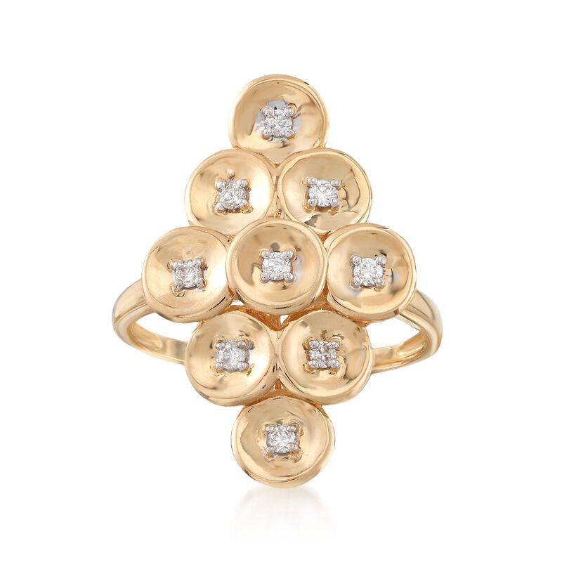 .16 ct. t.w. Diamond Multi-Disc Ring in 14kt Yellow Gold image number 0