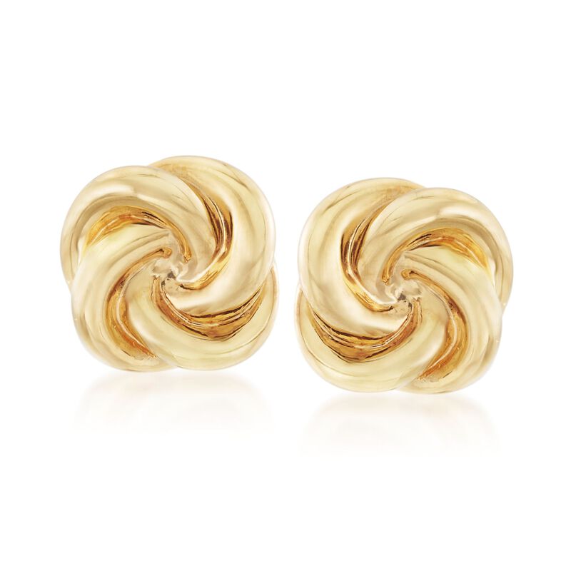 Italian 14kt Yellow Gold Swirl Clip-On Earrings image number 0