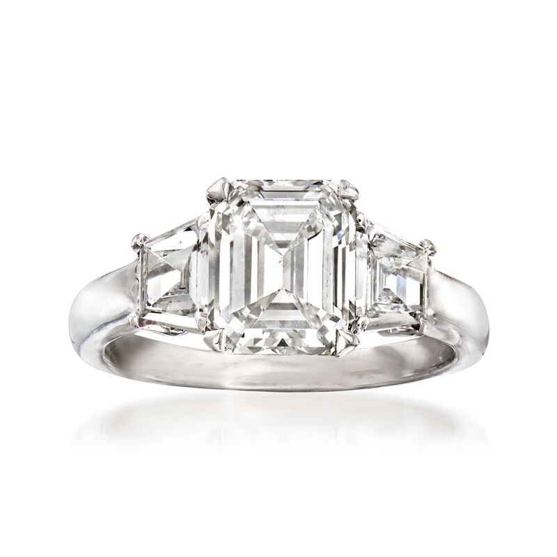 Majestic Collection 2.91 ct. t.w. Diamond Ring in Platinum. Size 6 image number 0