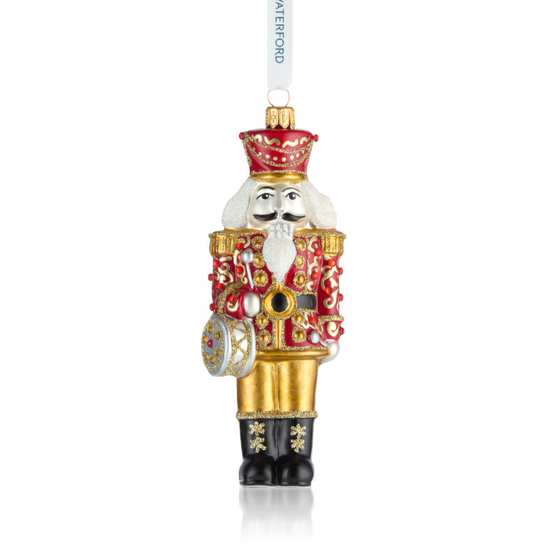 Waterford Crystal &quot;Holiday Heirlooms&quot; Glass Nutcracker Ornament image number 0