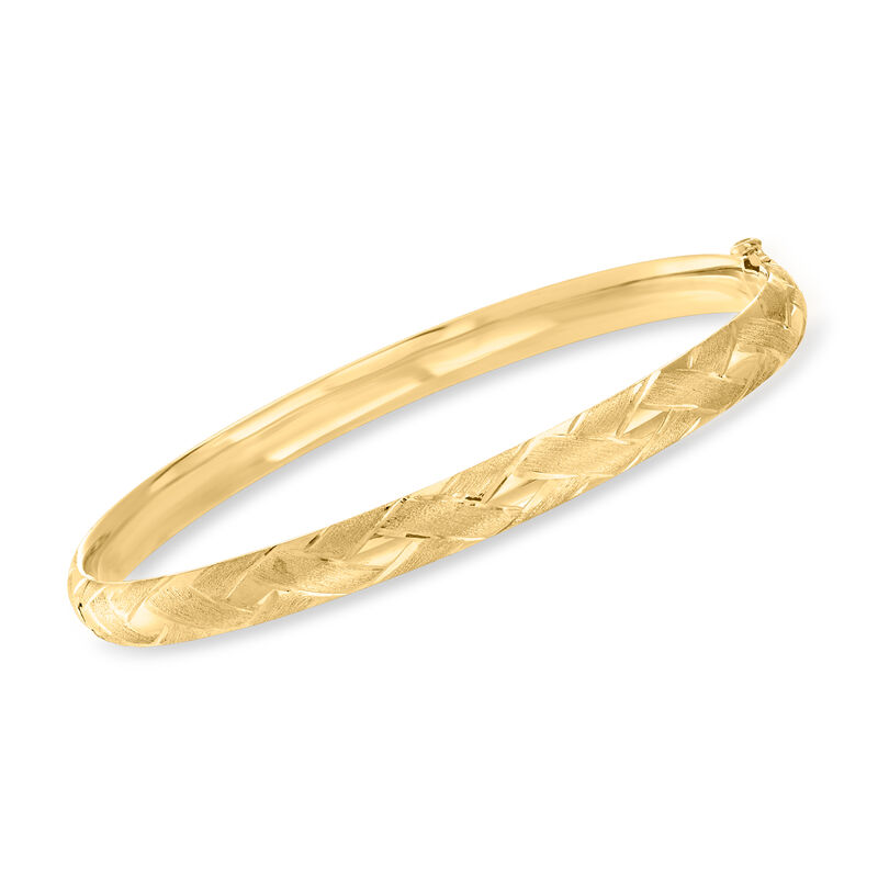 Child's 14kt Yellow Gold Bangle Bracelet. 5.5&quot; image number 0