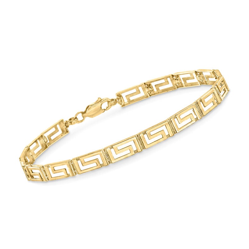 14kt Yellow Gold Greek Key Bracelet image number 0