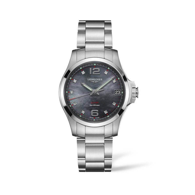 Longines Conquest V.H.P. Men's 36mm Stainless Steel Watch image number 0