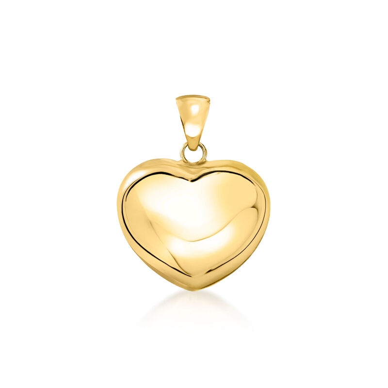 Italian 18kt Yellow Gold Heart Pendant  image number 1