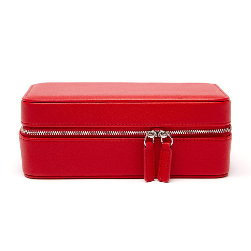 Brouk & Co. "Luna" Red Faux Leather Medium Travel Jewelry Case image number 1