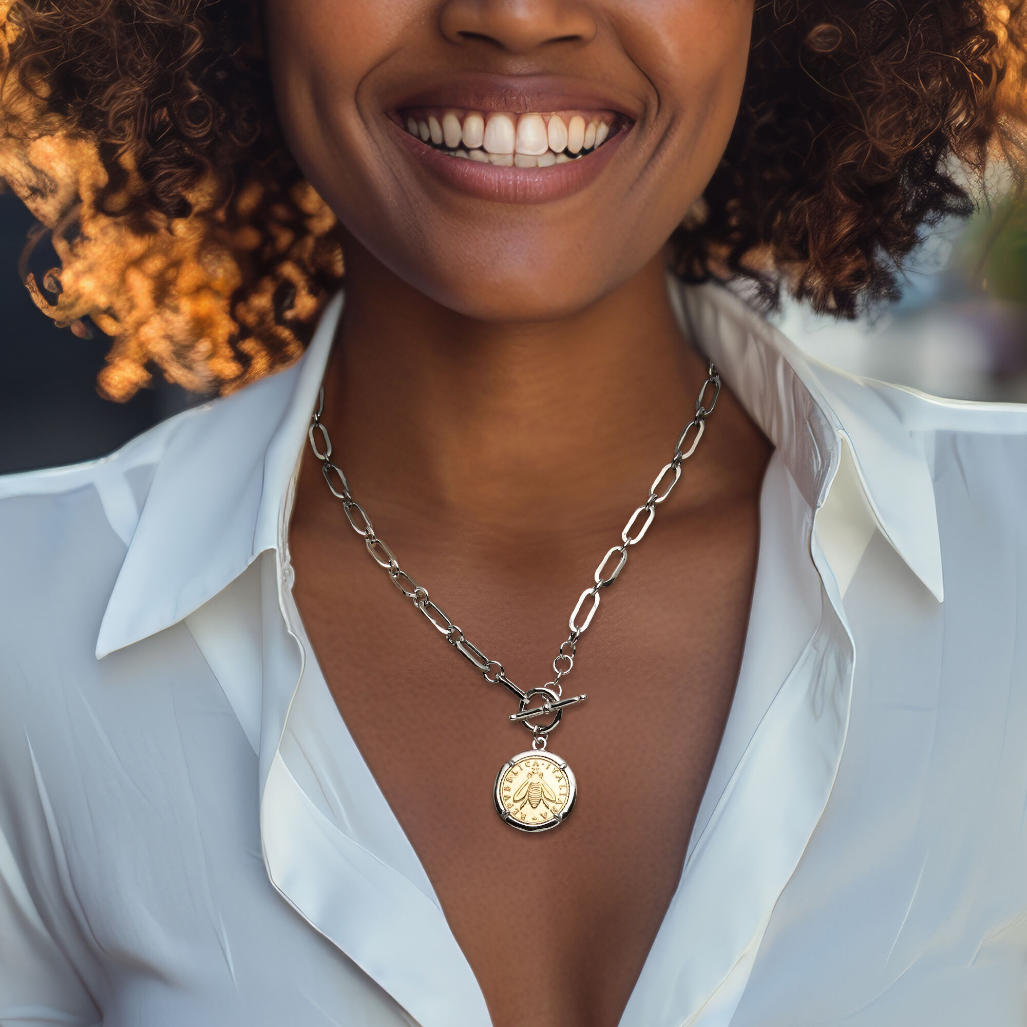 ロト　テスラネックレス MOISSANITE Hip Hop 925 Silver / Gold Rolex Crown King Dog Tag Iced