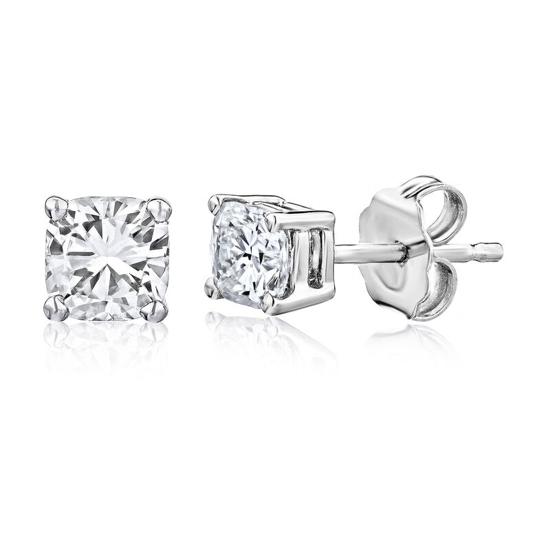 1.40 ct. t.w. Certified Diamond Stud Earrings in Platinum image number 1