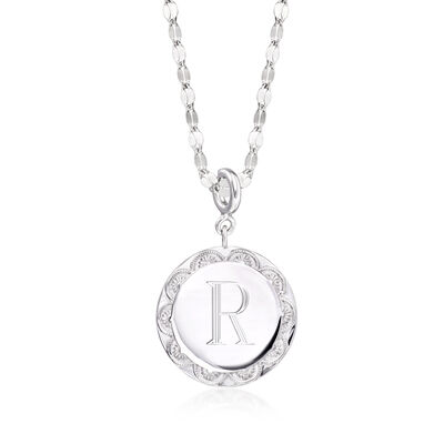 Sterling Silver Personalized Disc Charm