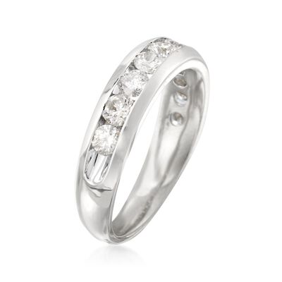 1.00 ct. t.w. Diamond Wedding Band in 14kt White Gold