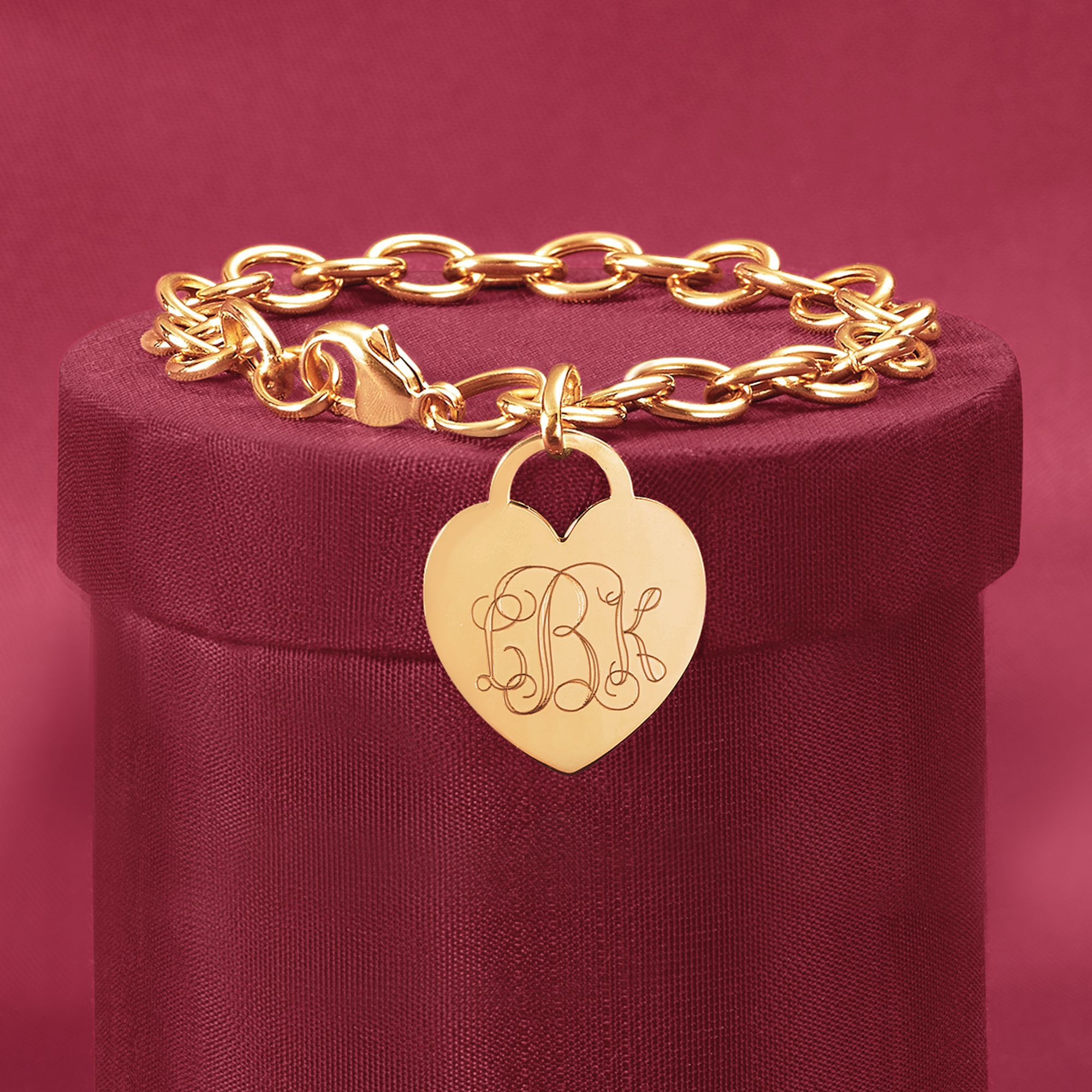 Personalized heart bracelet sale