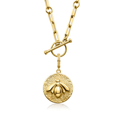 18kt Gold Over Sterling Bumblebee Charm