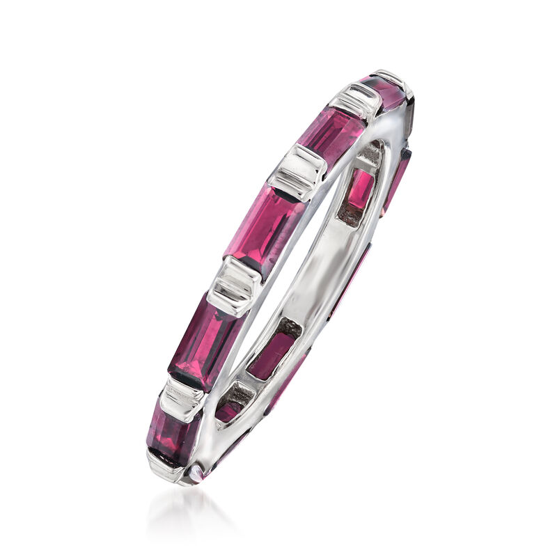 2.60 ct. t.w. Rhodolite Garnet Eternity Ring in Sterling Silver image number 2