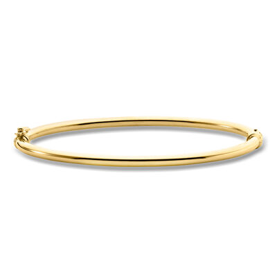 Italian 10kt Yellow Gold Polished Bangle Bracelet