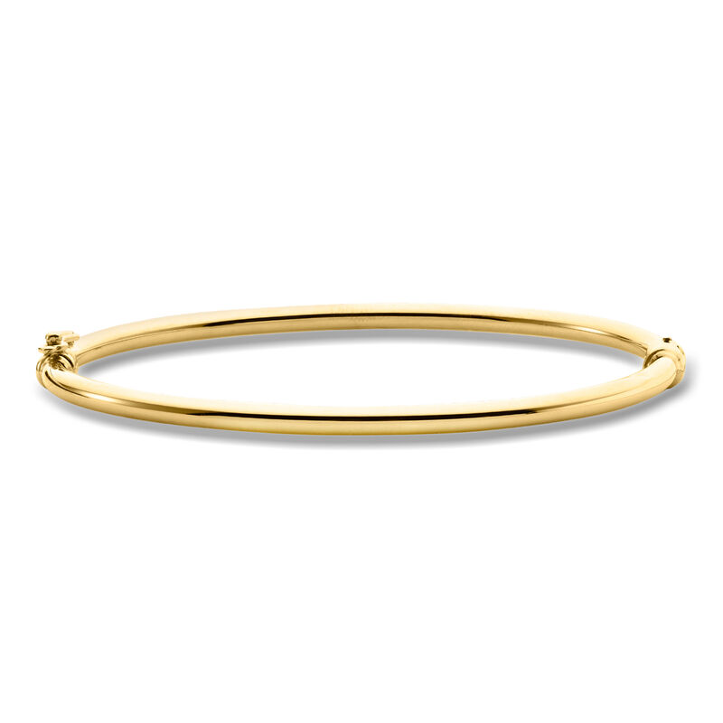 Italian 10kt Yellow Gold Polished Bangle Bracelet image number 0