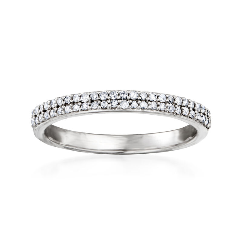 .25 ct. t.w. Diamond Double-Row Ring in Sterling Silver image number 0