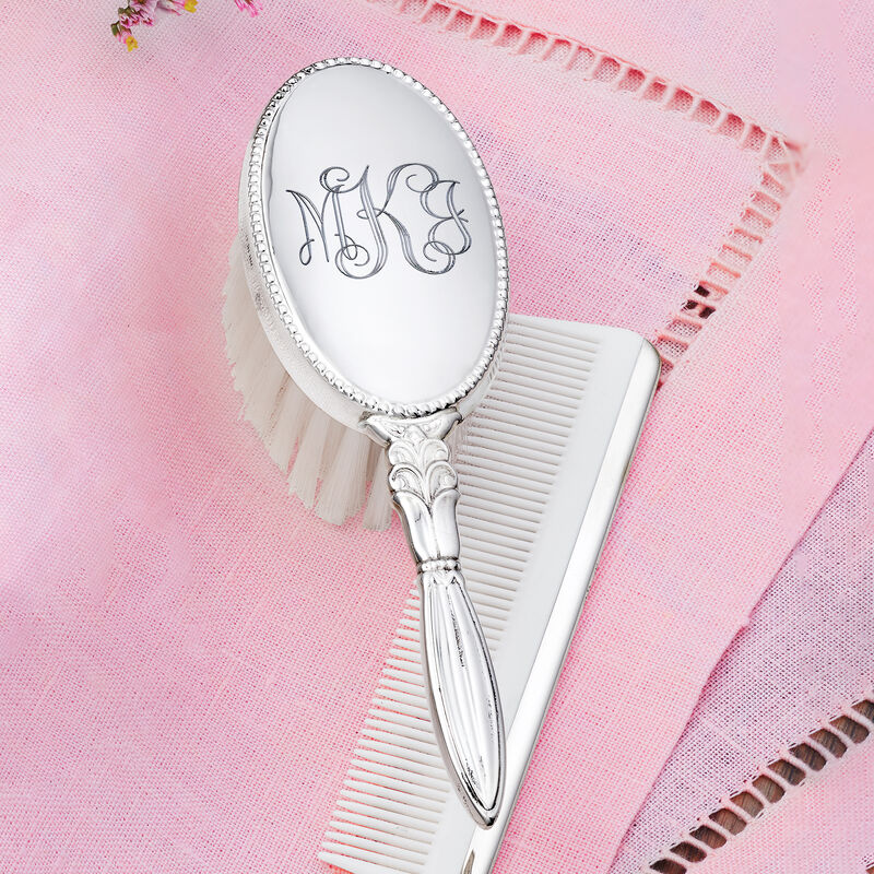 Empire Child's Sterling Silver Personalized Handled Brush and Comb Set image number 2
