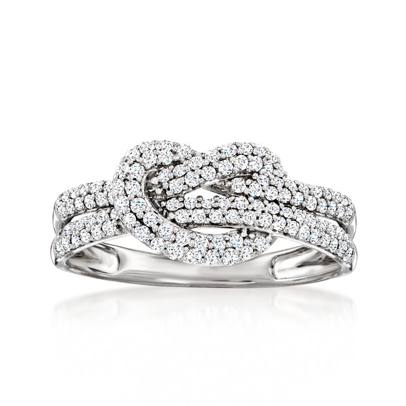 .50 ct. t.w. Diamond Knot Ring in Sterling Silver image number 0