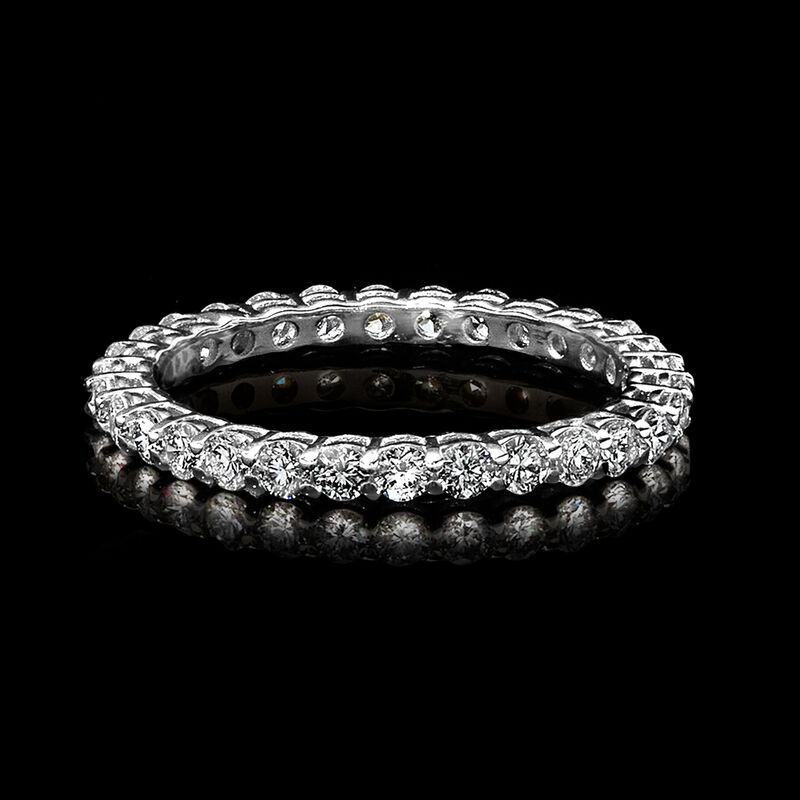 1.00 ct. t.w. Lab-Grown Diamond Eternity Band in 14kt White Gold image number 3