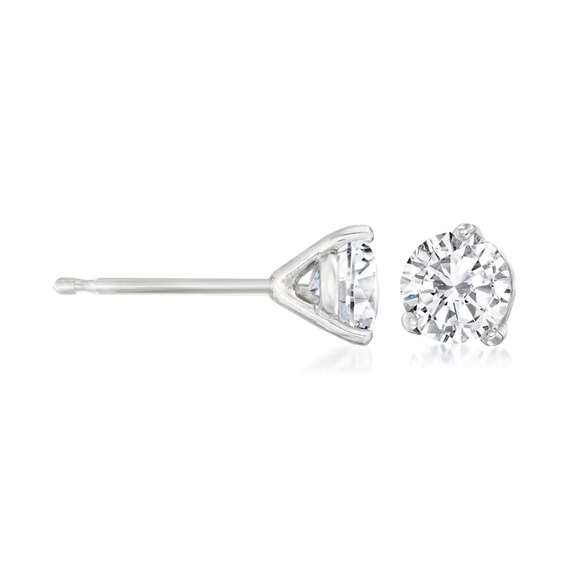 1.00 ct. t.w. Diamond Martini Stud Earrings in Platinum image number 2