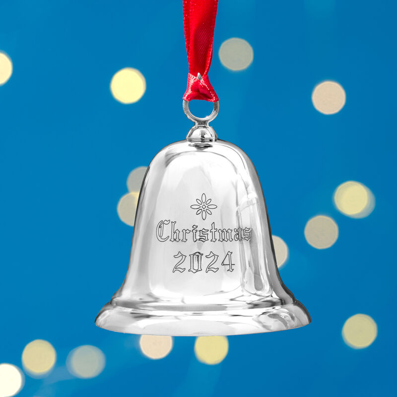 Reed & Barton 2024 Sterling Silver Annual Christmas Bell Ornament - 40th Edition image number 1