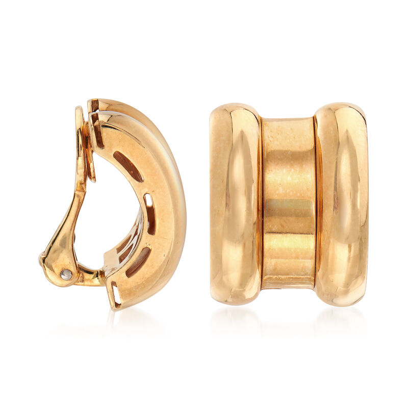 C. 1980 Vintage Chopard 18kt Yellow Gold Clip-On Earrings image number 2