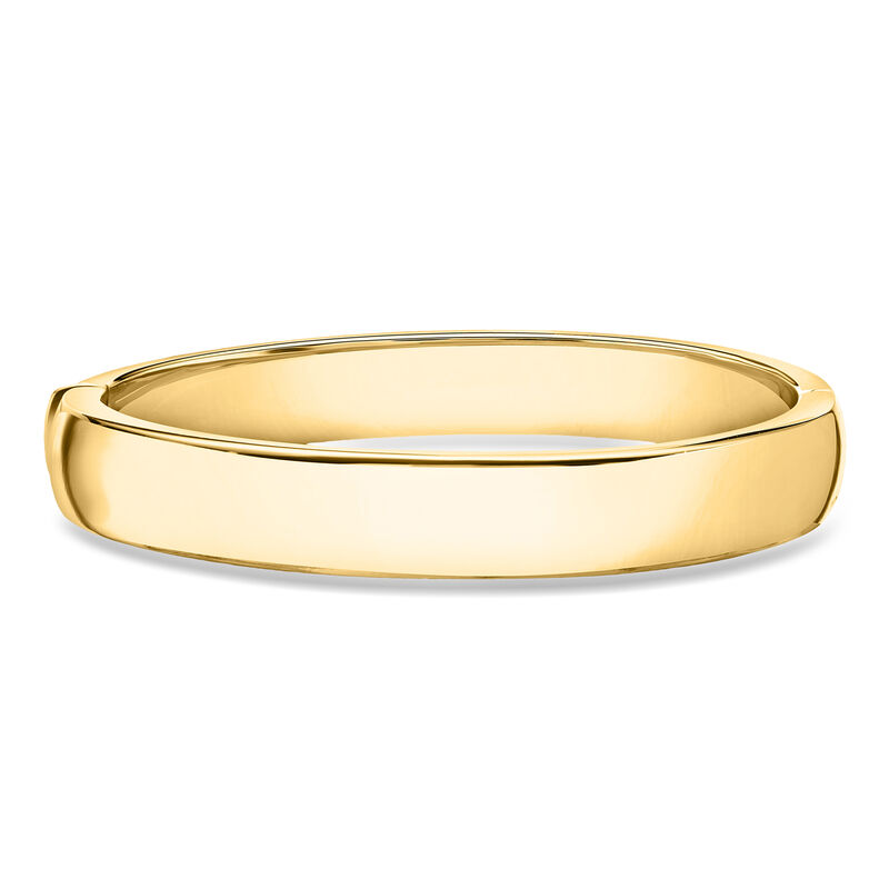 Italian 14kt Yellow Gold Oval Bangle Bracelet. 7" image number 0