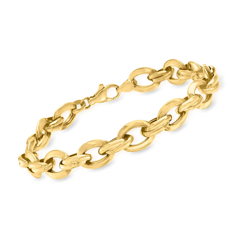 14kt Yellow Gold Oval-Link Bracelet image number 0