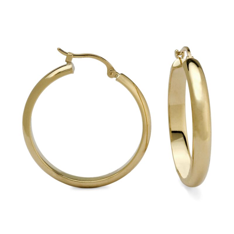 14kt Yellow Gold Hoop Earrings image number 0