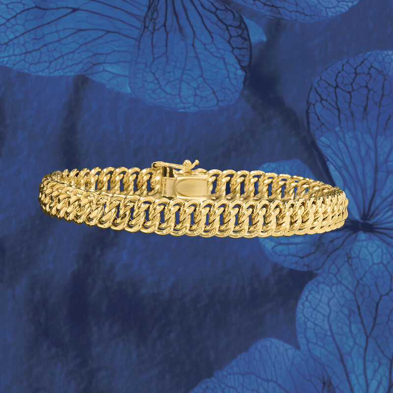 Italian 14kt Yellow Gold Americana-Link Bracelet image number 3