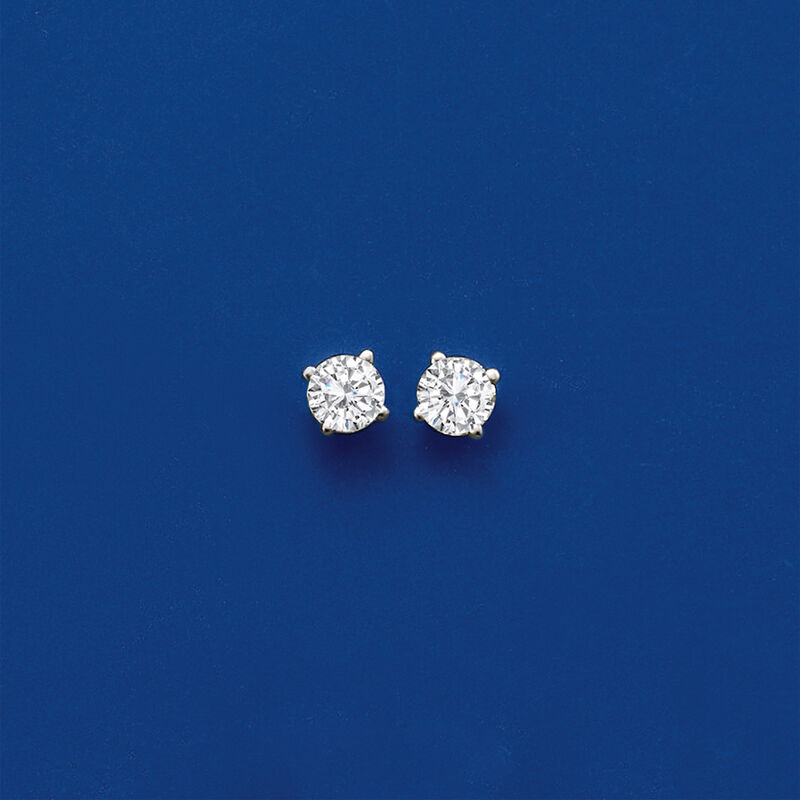 2.00 ct. t.w. Diamond Stud Earrings in 14kt White Gold image number 1