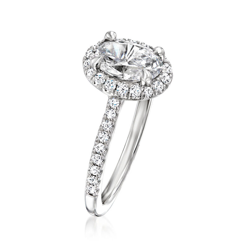 Gabriel Designs .33 ct. t.w. Diamond Engagement Ring Setting in 14kt White Gold image number 2