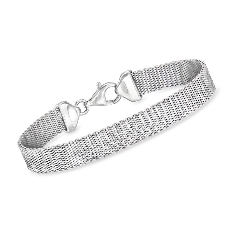 Italian Sterling Silver Mesh Bracelet image number 0