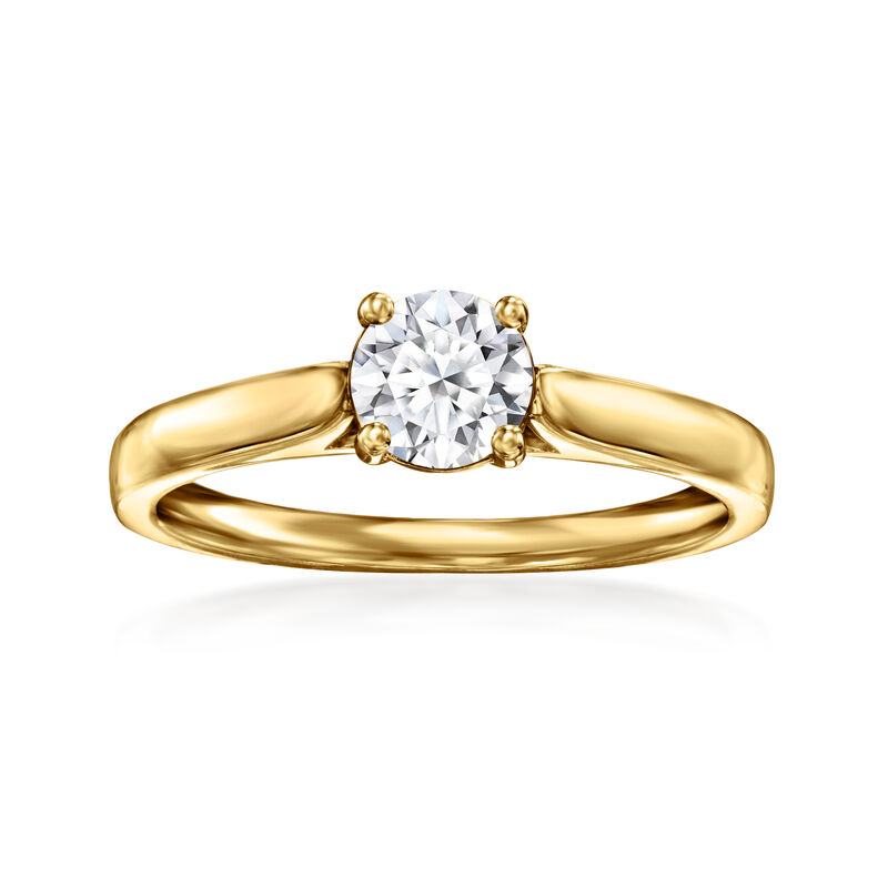 .50 Carat Lab-Grown Diamond Solitaire Ring in 18kt Gold Over Sterling image number 0