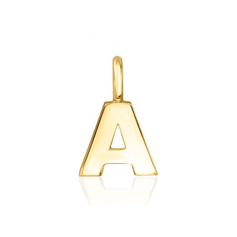 A - 14kt Yellow Gold Initial Charm  image number 0