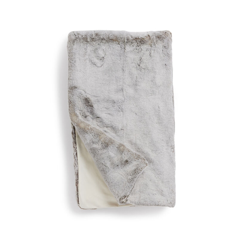 Couture Collection Sterling Mink Faux Fur Throw Blanket image number 0
