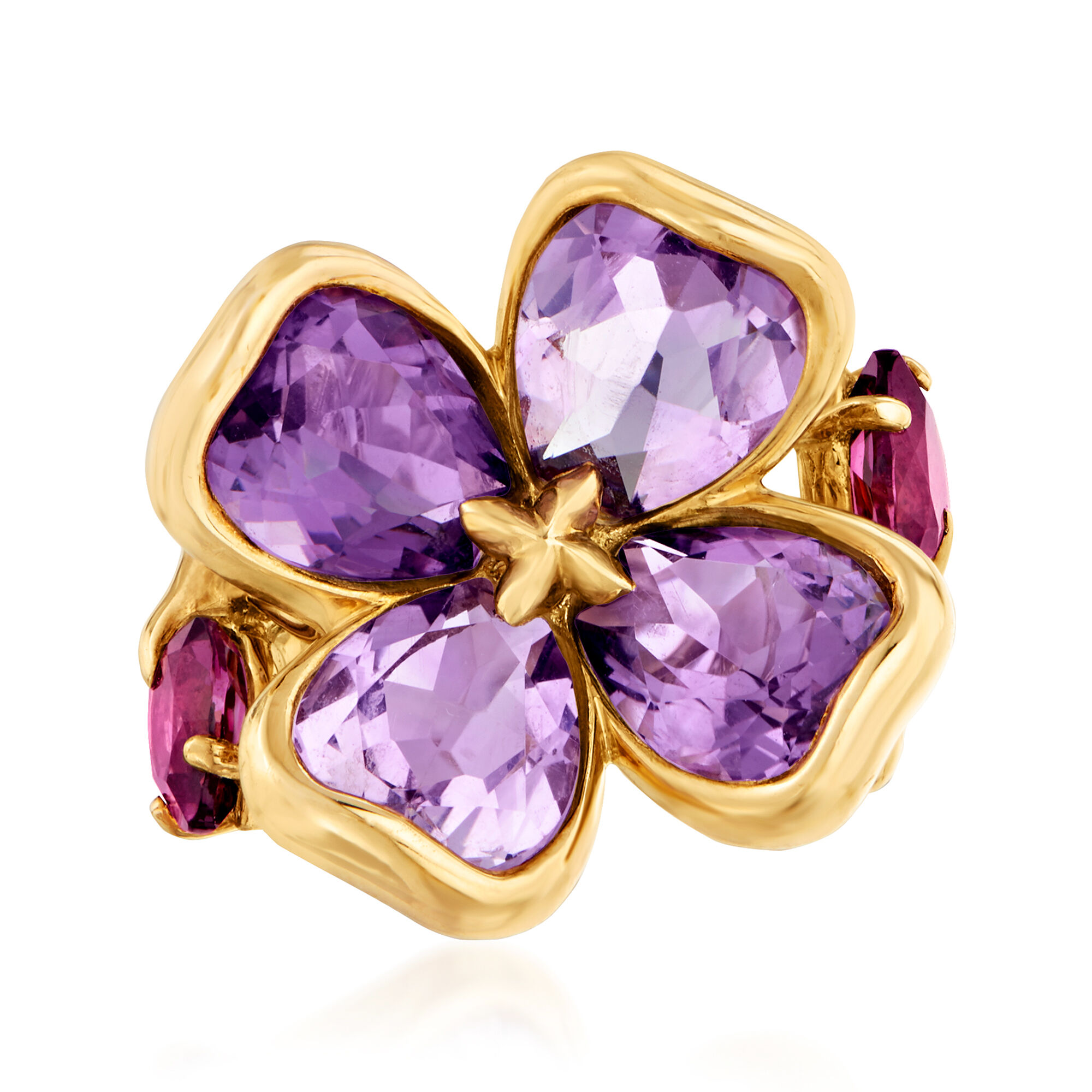 C. 1990 Vintage Chanel 5.80 ct. t.w. Amethyst and 1.30 ct. t.w.
