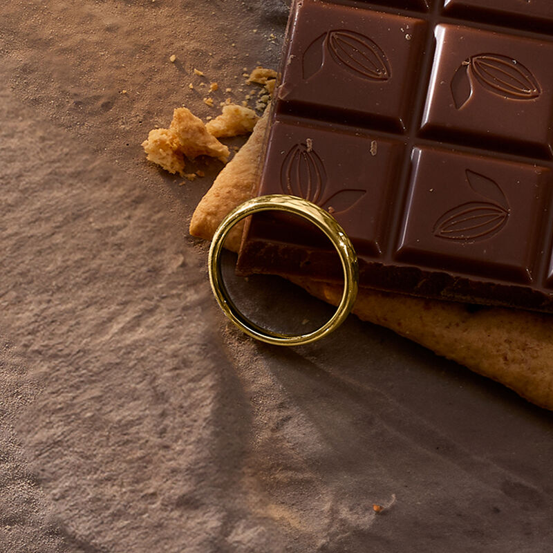 10kt Yellow Gold Textured Ring image number 2