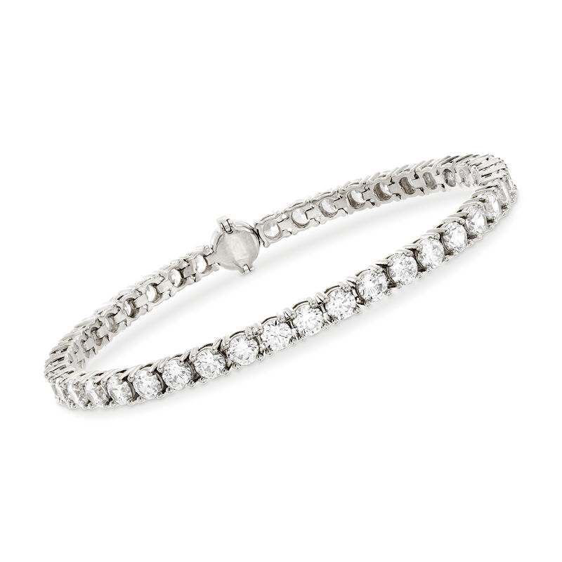 9.00 ct. t.w. CZ Tennis Bracelet in Sterling Silver image number 0