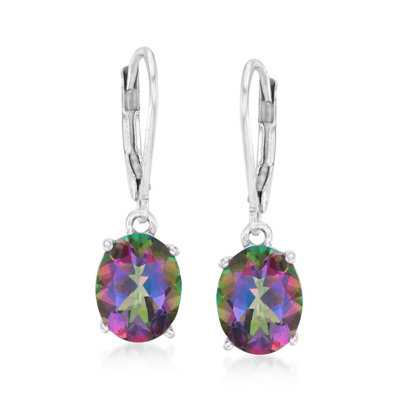 5.00 ct. t.w. Mystic Topaz Drop Earrings in Sterling Silver image number 0