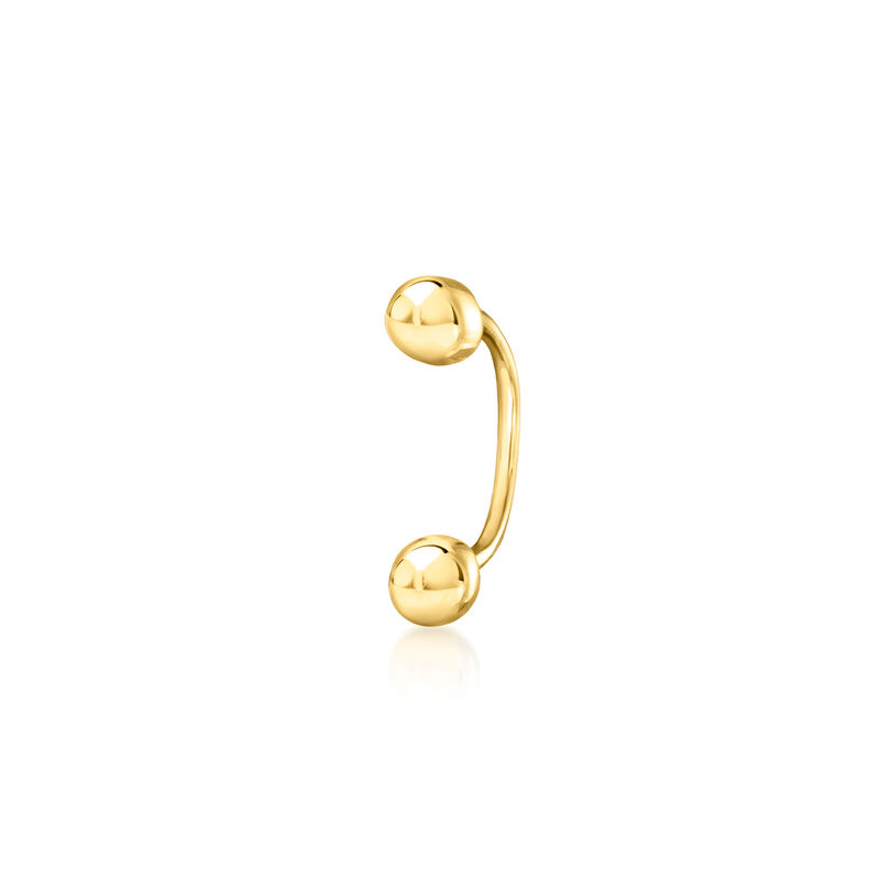 14kt Yellow Gold U-Hoop Earrings  image number 0